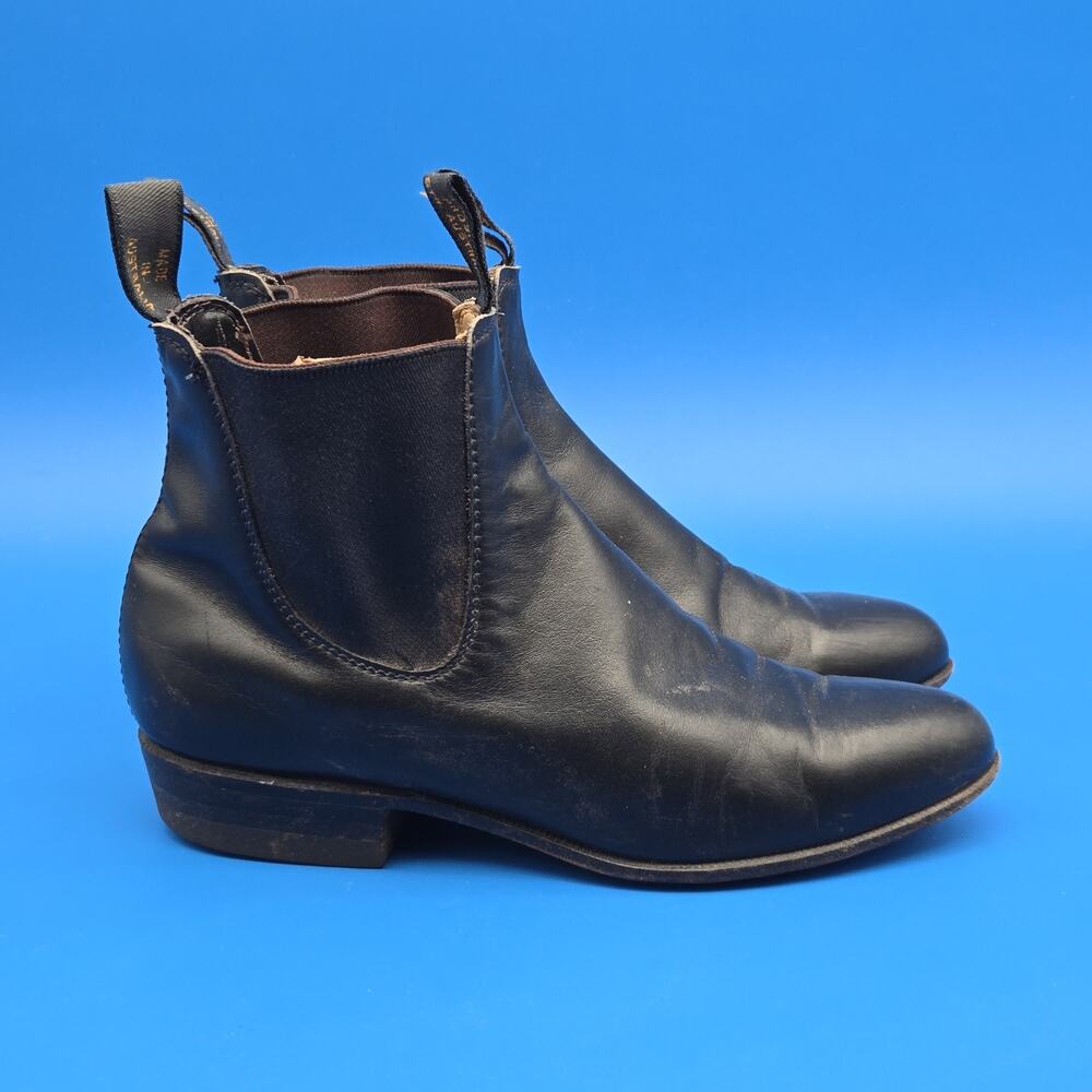 R.M. Williams Adelaide Boots Women’s Size 7 Black Leather Chelsea Boots - Picture 5 of 11